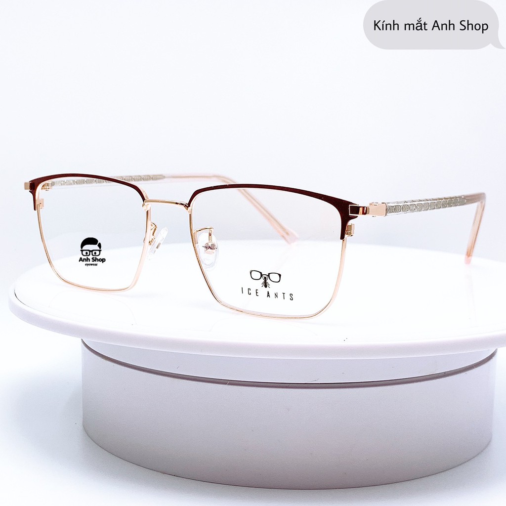 Gọng kính vuông kim loại thời trang đẹp long lanh ms 1031 Anh Shop nhận cắt mắt cận viễn loạn | BigBuy360 - bigbuy360.vn
