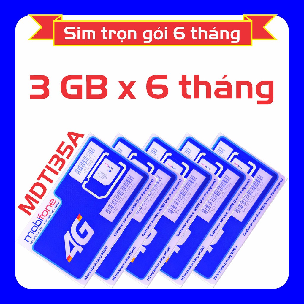 🔵 Sim 4G MobiFone trọn gói 1 năm không cần nạp tiền 12FD50, MDT250A