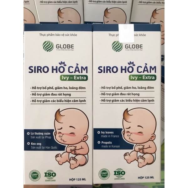 SIRO HO- CẢM IVY- EXTRA hỗ trợ giảm ho, sổ mũi ( lọ 125ml)