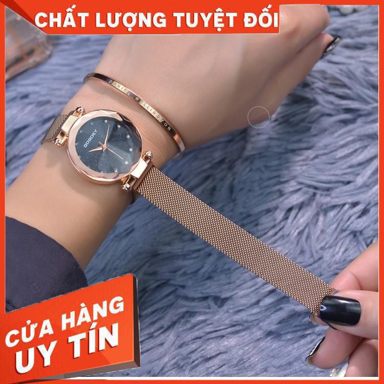 Đồng hồ nữ Gogoey 71839 dây thép lưới khóa nam châm