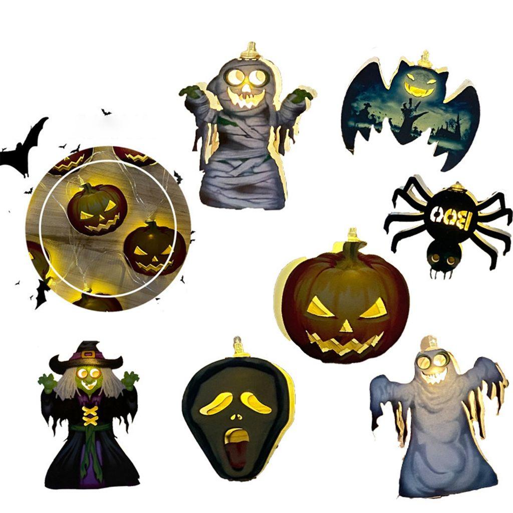 YIYU Dây Đèn LED Chủ Đề Halloween Độc Đáo Trang Trí Trong Nhà / Ngoài Trời