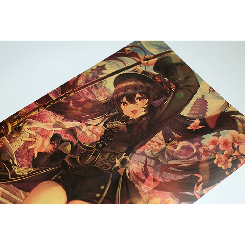 Tmdbyx Áp Phích Treo Tường Trang Trí Hình Anime Genshin Impact
