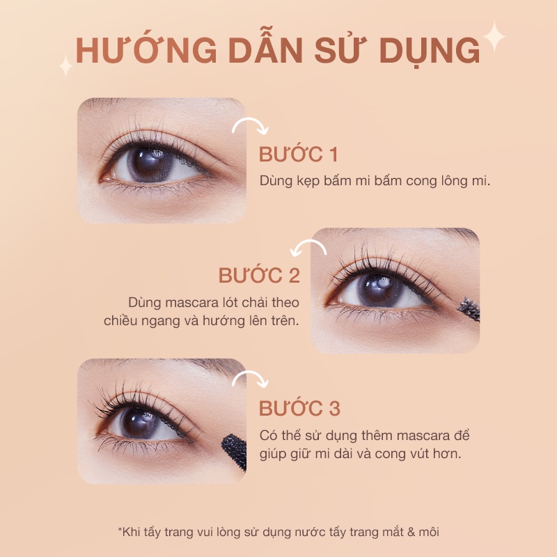 Mascara Lót Pink Bear Búp Bê Giúp Chuốt Lông Mi Dài Cong Không Lem Chống Vón Cục Lâu Trôi 2.5g | BigBuy360 - bigbuy360.vn