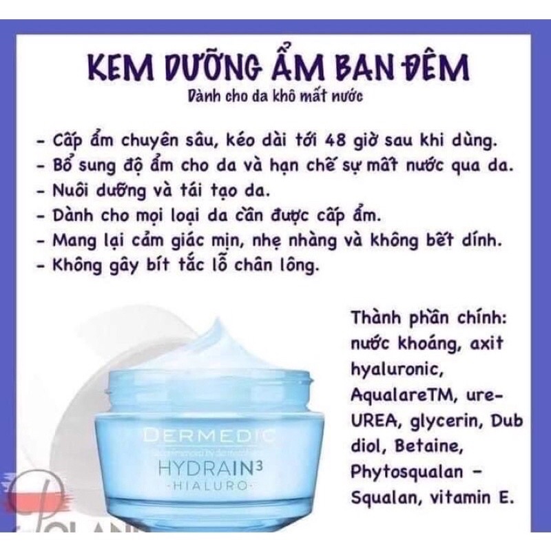 Serum HA Dermedic / kem gel dưỡng ẩm Dermedic