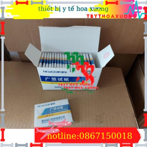 [1 Hộp 20 Tệp ] Giấy Quỳ Tím Thử Độ pH Thang Đo Từ 1 Đến 14