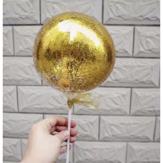 5 Bóng bay tròn hạt kim tuyến nhỏ