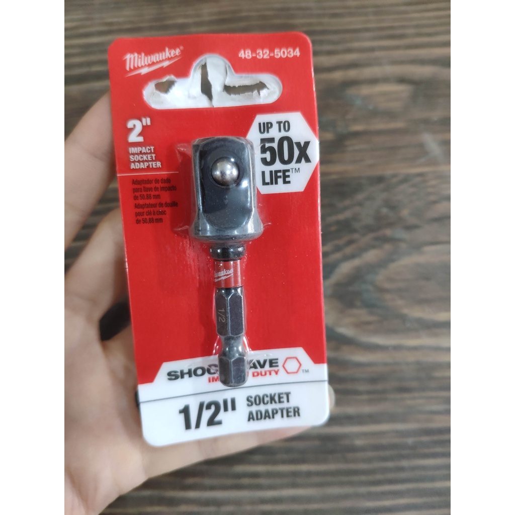 Đầu chuyển từ bắt vít sang bulong 1/2inch MILWAUKEE 48-32-5034
