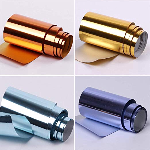 Bộ 14 cuộn giấy foil ba chiều dán trang trí móng nghệ thuật đẹp mắt