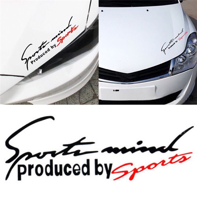 ✅Decal ô tô chữ SPORT 19 x 7 cmm