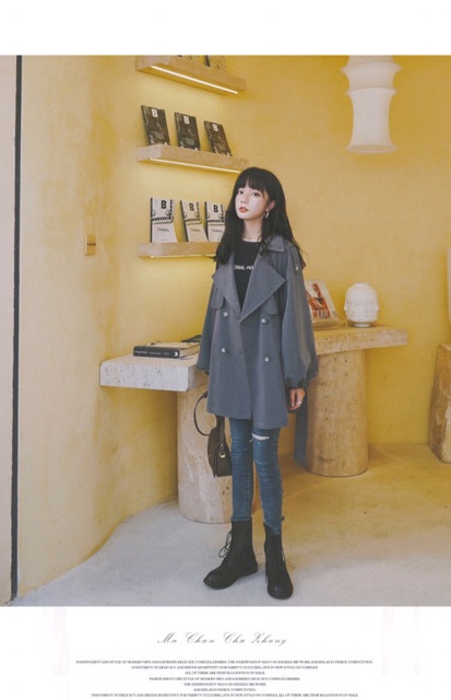 [có video/ảnh thật]Áo gió áo khoác thu đông dạng ngắn phong cách hàn quốc màu xám cao cấp [ORDER 10-19 NGÀY] | BigBuy360 - bigbuy360.vn