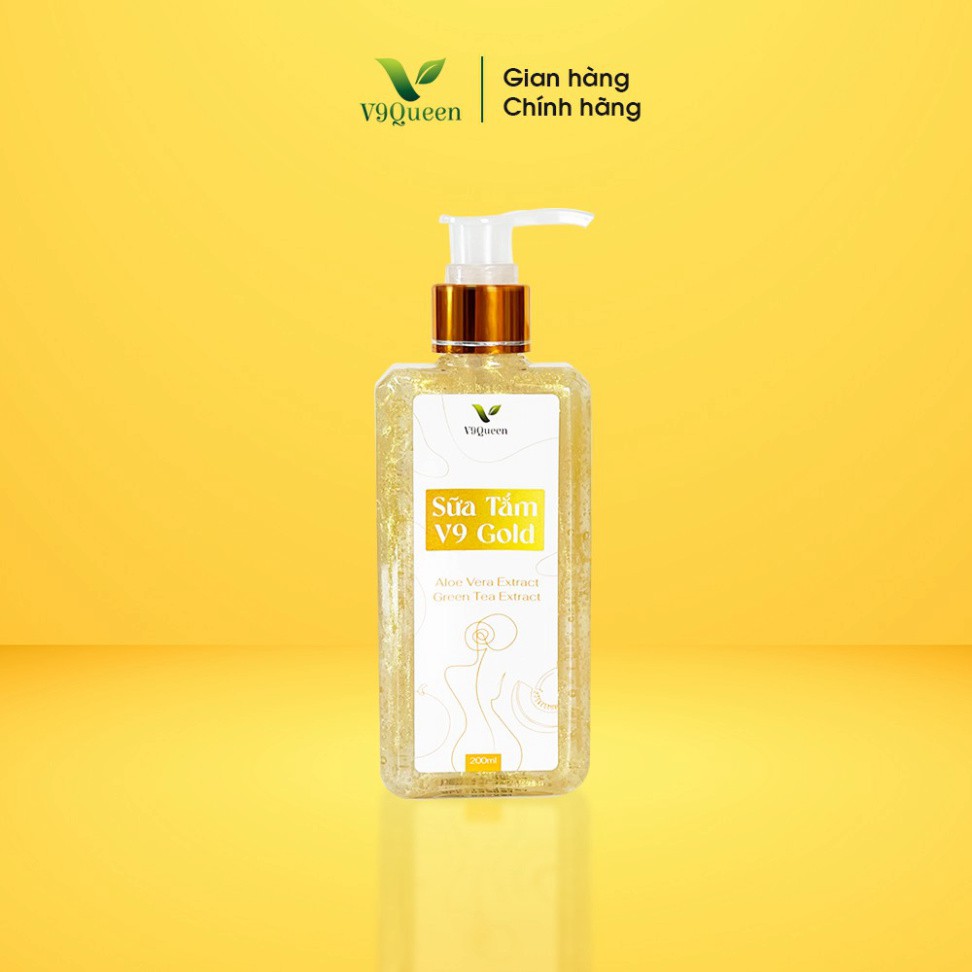 Siêu Hót Sữa Tắm Nước Hoa  - V9 Gold Lưu Hương Lâu, Hương Thơm Trái Cây Dịu Mát 200ml/Chai V9QUEEN