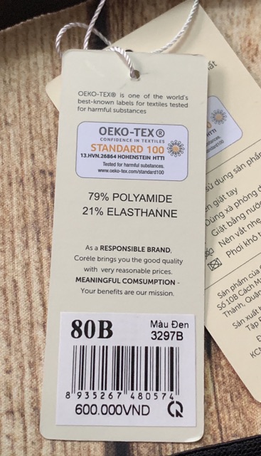 Áo lót nữ CORÈLE V 3297B