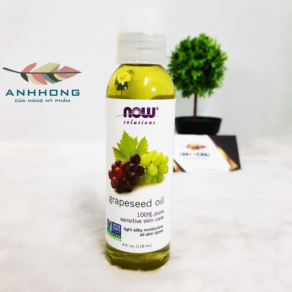 Tinh Dầu Nho NOW Grapeseed Oil 118ml
