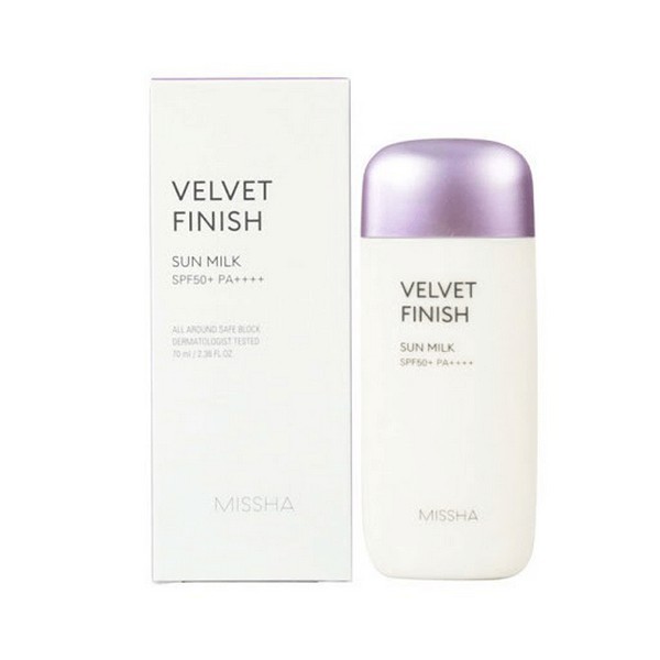 Kem Chống Nắng Missha All Around Safe Block Velvet Finish Sun Milk SPF 50+ PA++++ 70ml