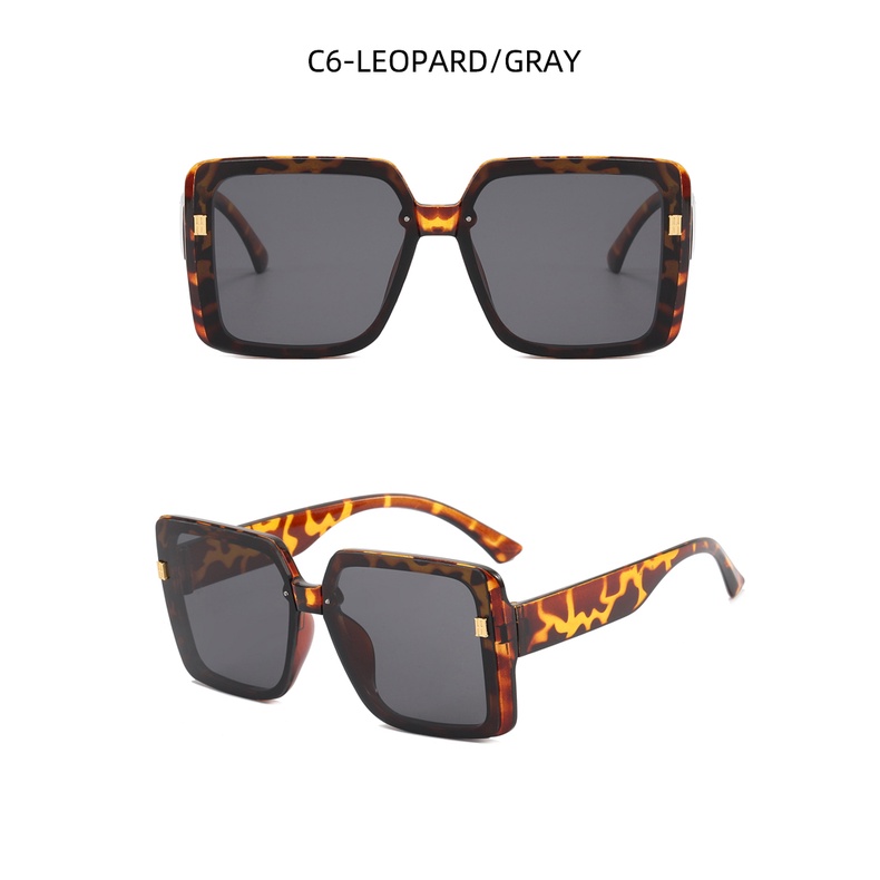 Kính Mát Gọng Vuông Lớn Phong Cách Âu Mỹ Cổ Điển Thời Trang 2022