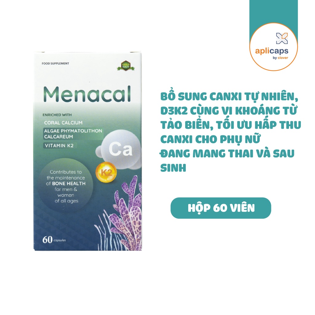 Hộp bộ ba Vitamin và khoáng chất thai kỳ APLICAPS [BEFOMA + MENACAL + HYMEGA]