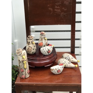BỘ TƯỢNG TRANG TRÍ DECOR GỐM SỨ THỦ CÔNG