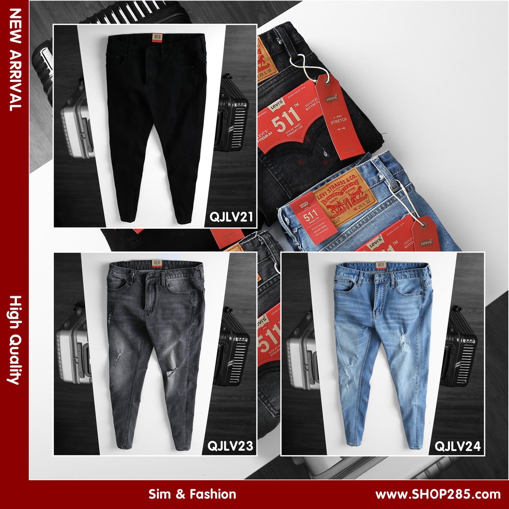 Quần Jean Lệ Vi SlimFit 👉1 chiếc quần jean co giãn thỏa mái đẹp chất ngất không quất là sai lầm [𝐅𝐑𝐄𝐄 𝐒𝐇𝐈𝐏] ❤️ QJLV2