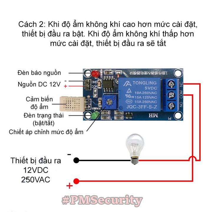 Công tắc cảm biến độ ẩm không khí SENHU-5V