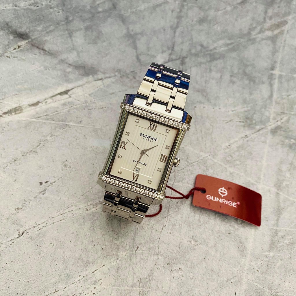 Đồng hồ Sunrise nam chính hãng Nhật Bản M1238AA.D.T - kính saphire chống trầy - chốn