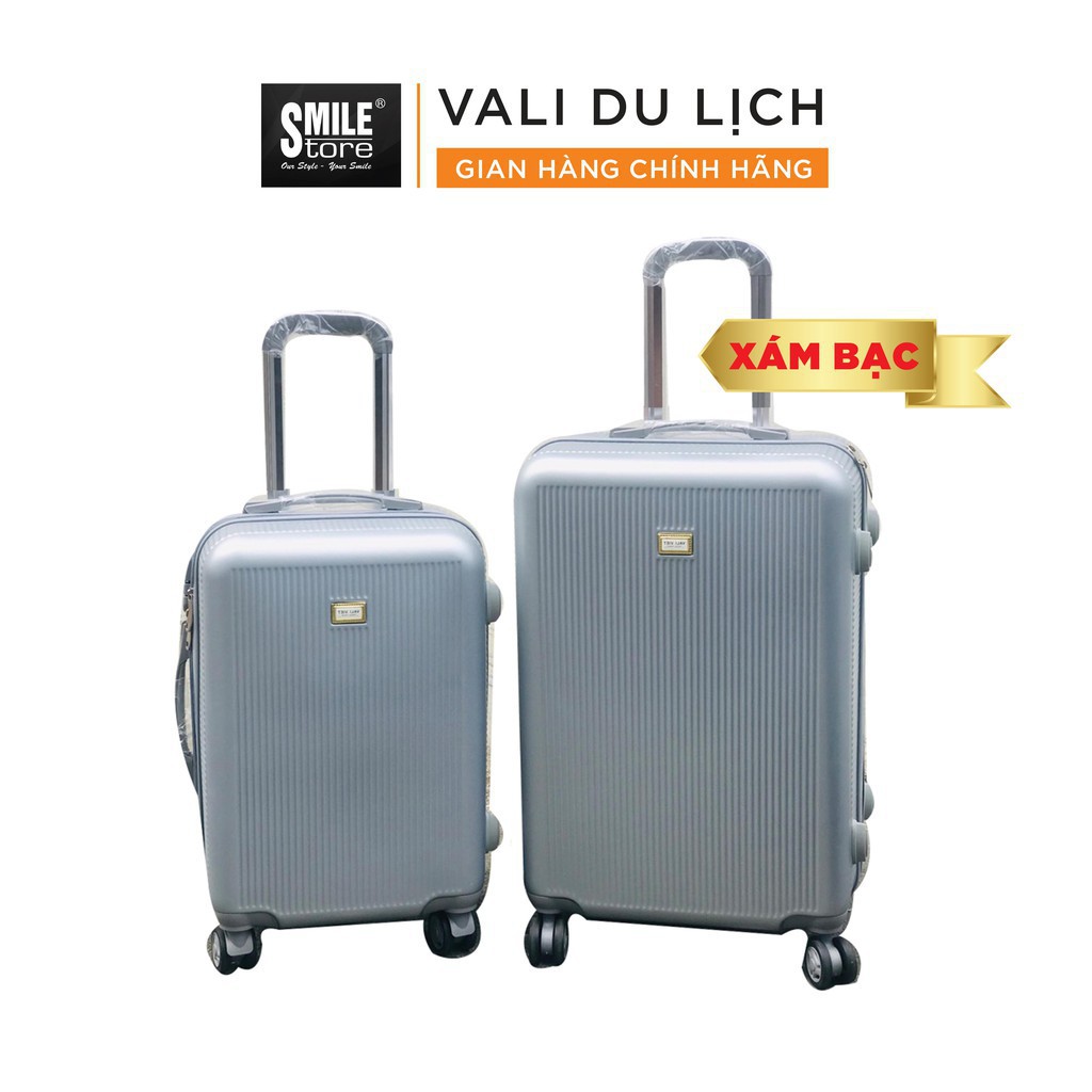 Vali Du Lịch VSMS828XANH Vali Chống Va Đập Chống Trầy Xước Màu Sắc Thời Trang Nhựa Cao Cấp Khóa Số An Toàn (Size 20-24)