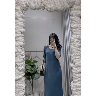 VÁY LEN SUÔNG CỔ TRÒN (Ảnh thật shop chụp)
