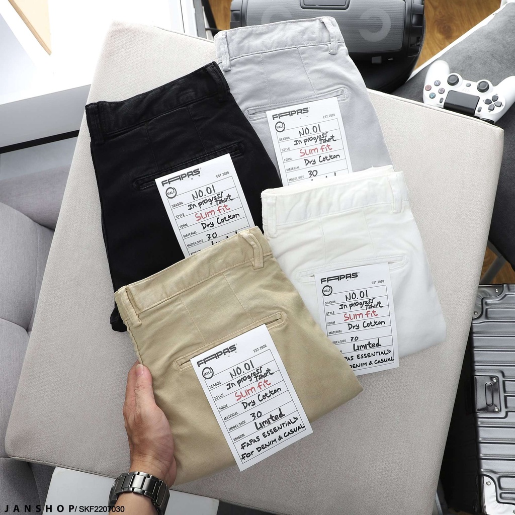 Short Kaki Wash tăng thêm phần bụi bặm cá tính, chất kaki dày co giãn cùng form ngang gối thoả mái