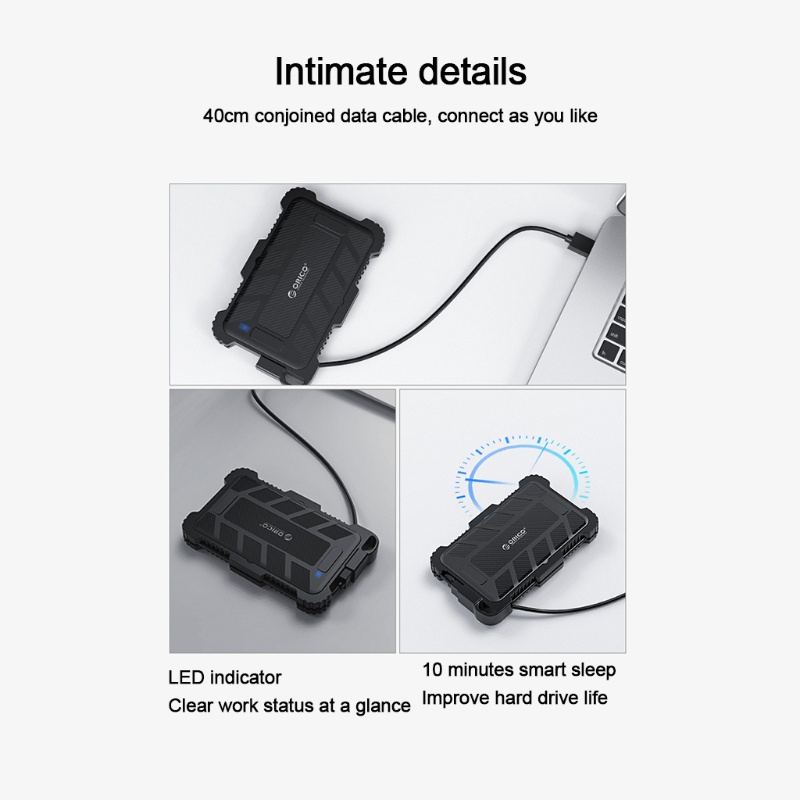 Hộp Đựng Ổ Cứng Ngoài Bằng Silicone Màu Trơn Orico 2.5-inch Usb 3.0 Ốp | BigBuy360 - bigbuy360.vn