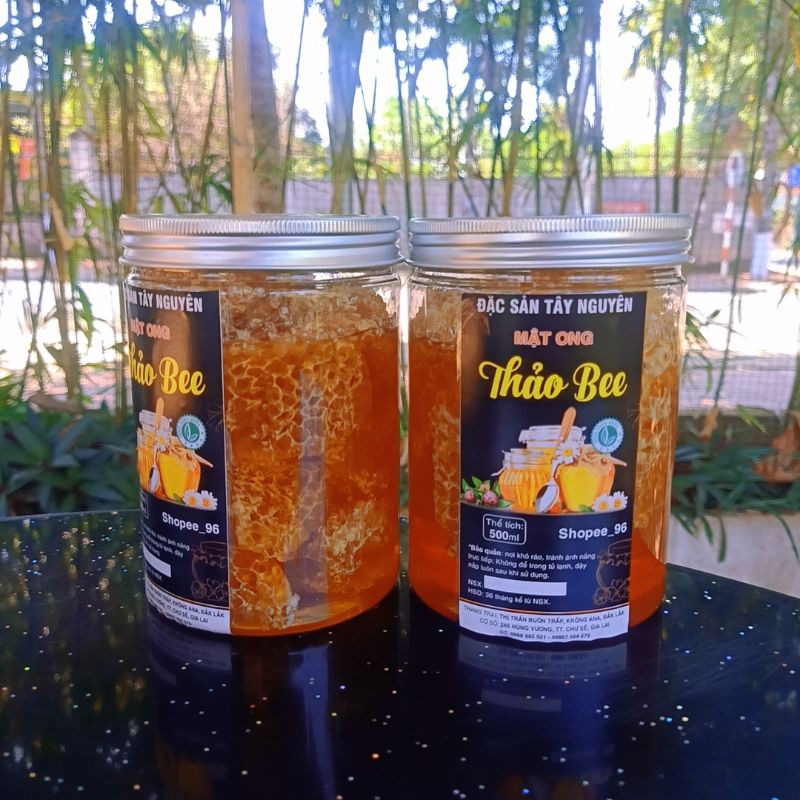 Mật ong bánh tổ - nguyên sáp 500gr- 1kg Thảo Bee