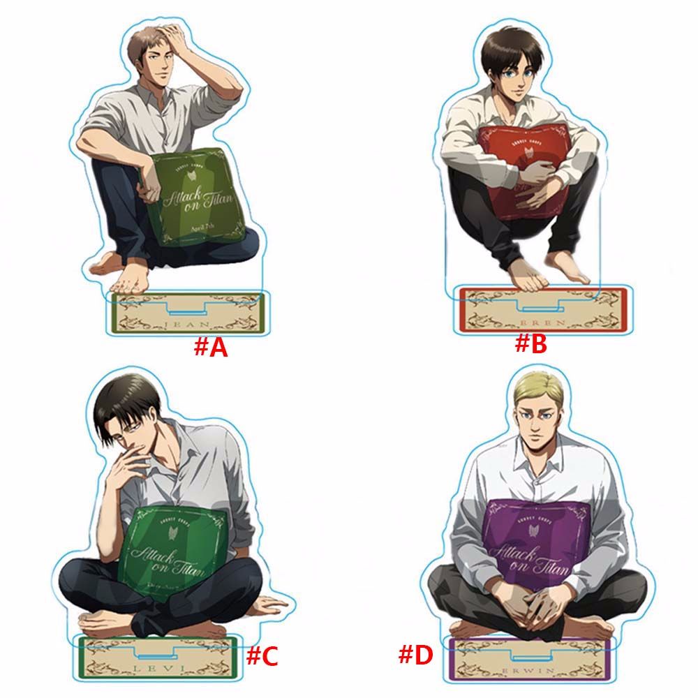 Thẻ nhựa mô hình nhân vật Levi Ackerman Shingeki No Kyojin hoạt hình Attack On Titan nhiều mẫu tùy chọn