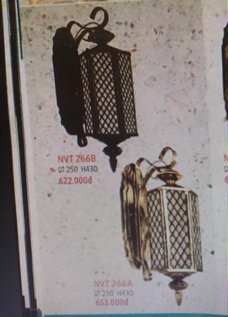 Đèn Vách Ngoại Thất NVT266A NVT 266B tặng kèm bóng led