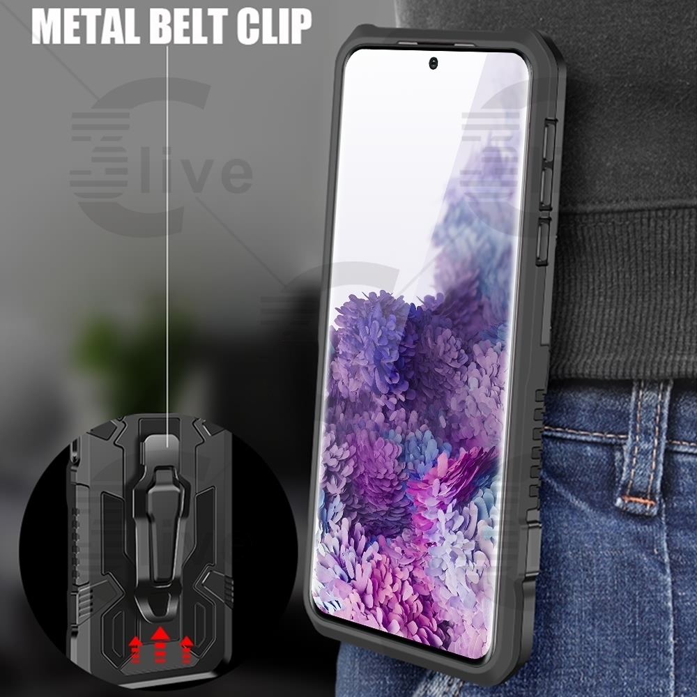 Ốp Điện Thoại Kiểu Quân Đội Kèm Giá Đỡ 4 Trong 1 Chống Rơi Cho Moto G8Powar G8Plus G8Play G6Play E5 One Hyper