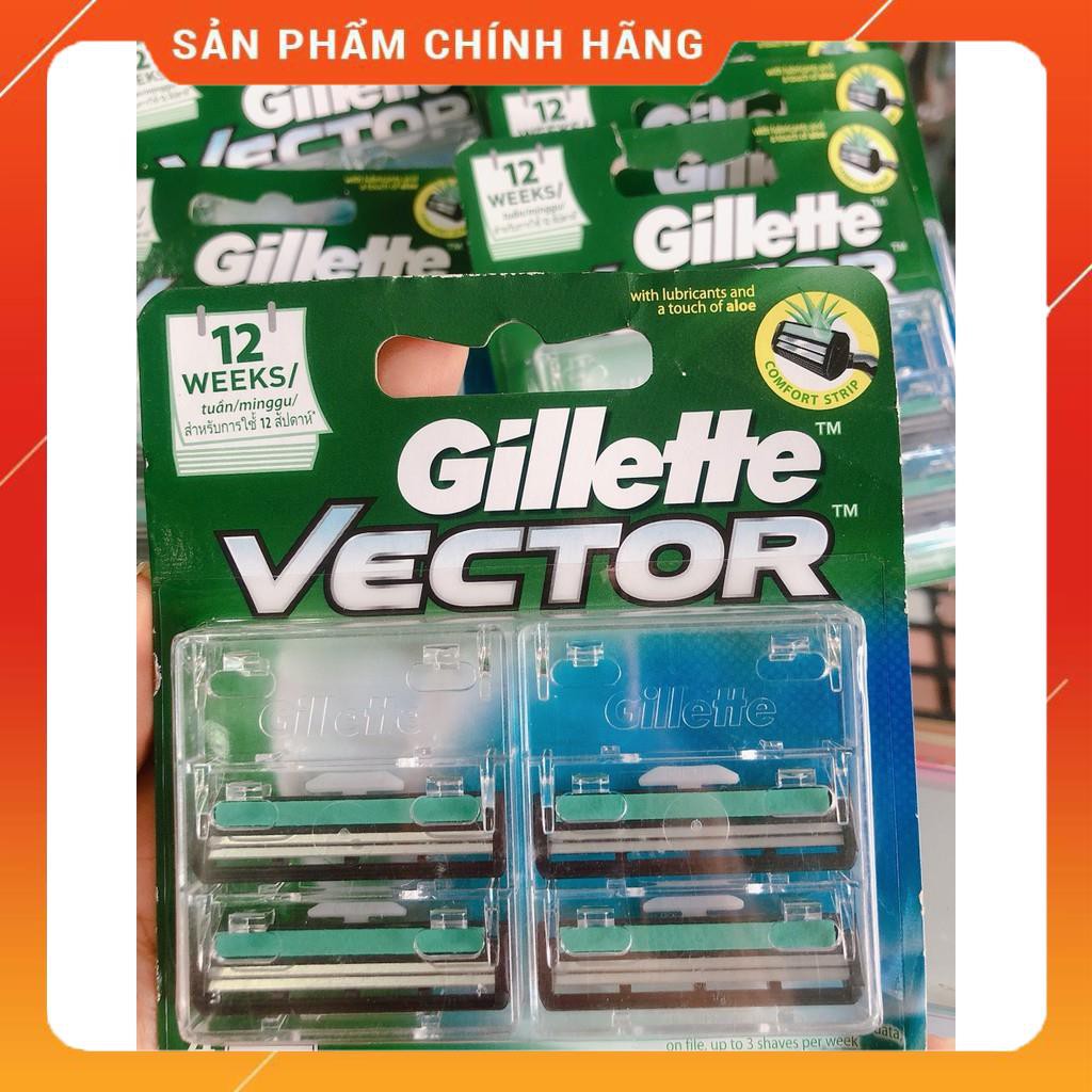 Lưỡi dao cạo Gillette Vector 2 lưỡi kép