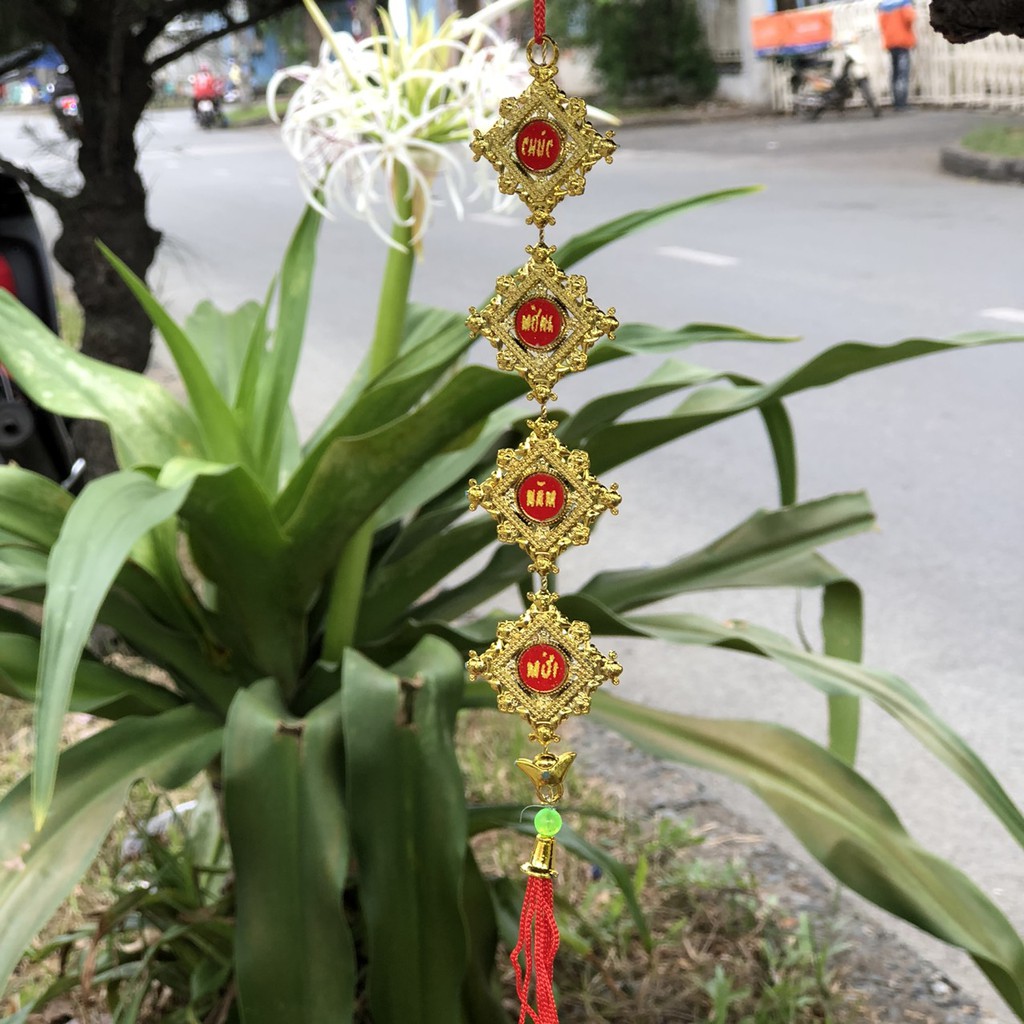 Dây treo trang trí tết dây treo hình thoi A24