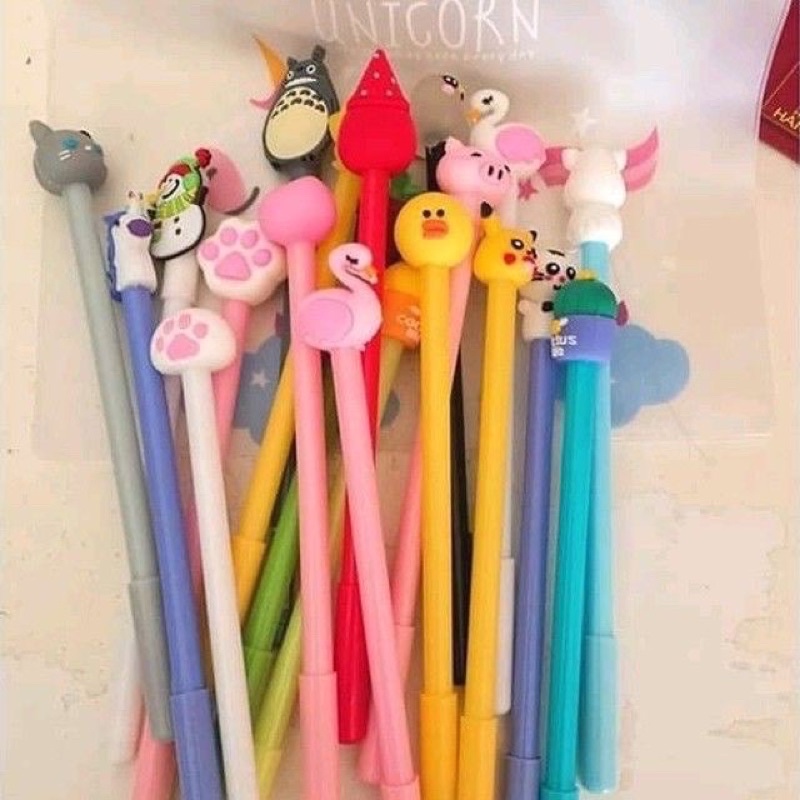 cây bút bi hình đầu thú siêu cute