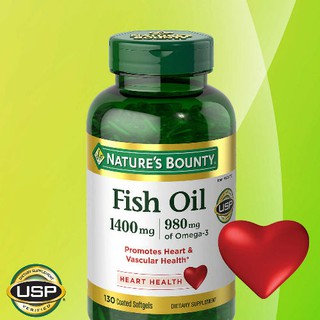 🌈 Dầu cá Nature’s Bounty Fish Oil 1400mg của Mỹ
