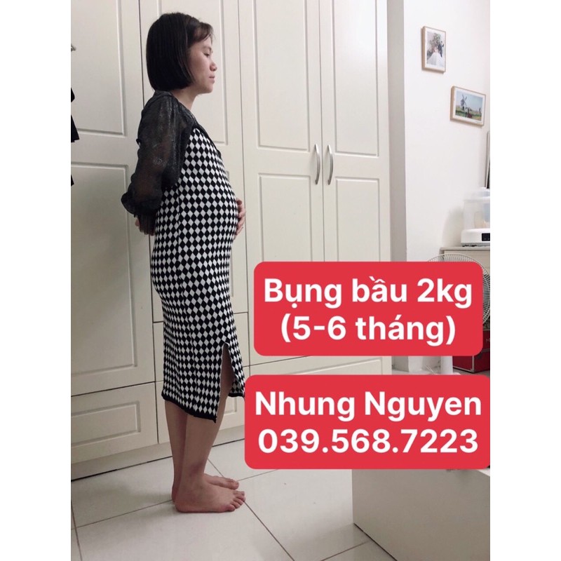 Bụng bầu giả 6-7 tháng ( loại 2kg, có ảnh thật)