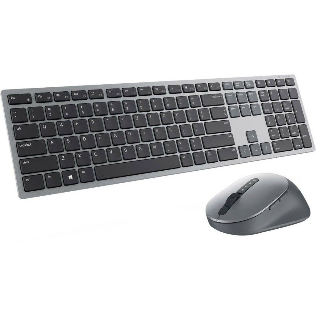 Bộ phím chuột Dell KM7321W Premier Multi Device Keyboard and Mouse không dây KM 7321 W kết nối 3 máy 2 Bluetooth+1 USB