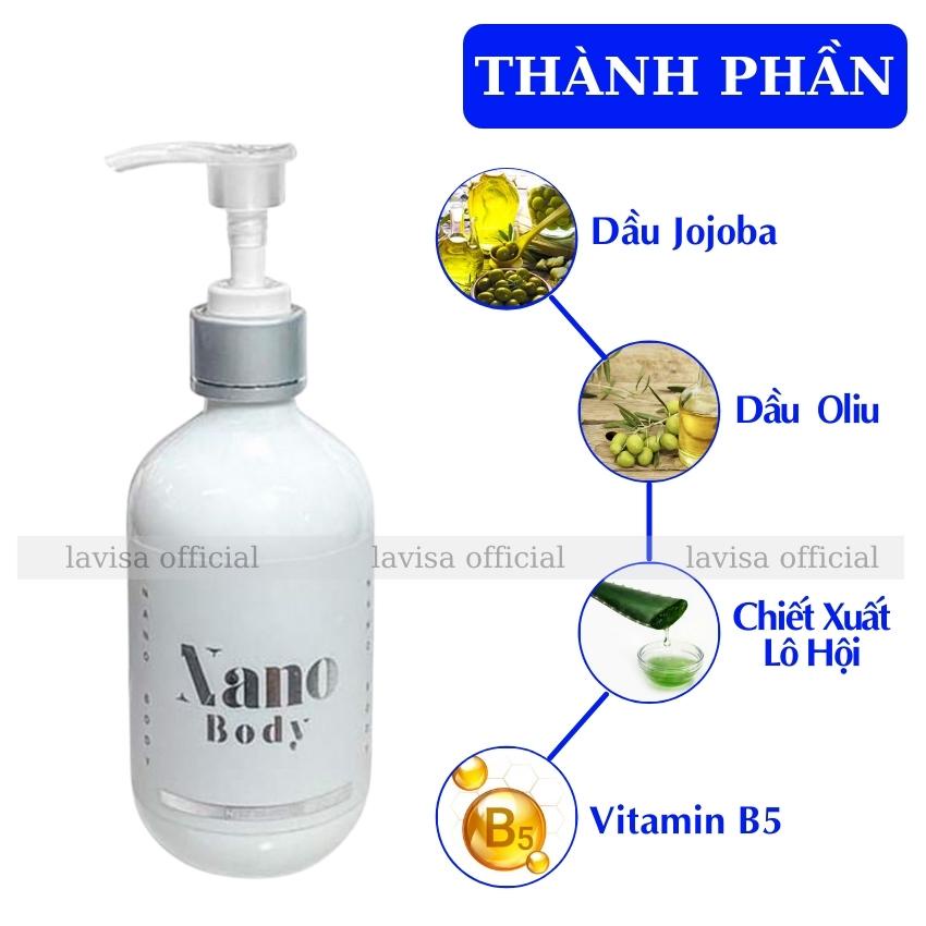 Kem Body Nano Huyền Phi Dưỡng Da Trắng Mịn Tươi Trẻ Không Bết Dính Không Lộ Vân Kem Thấm Cực Nhanh