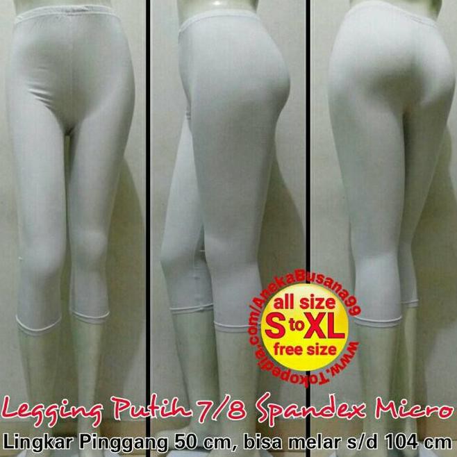 Quần Legging Lửng Màu Trắng F440 7 / 8