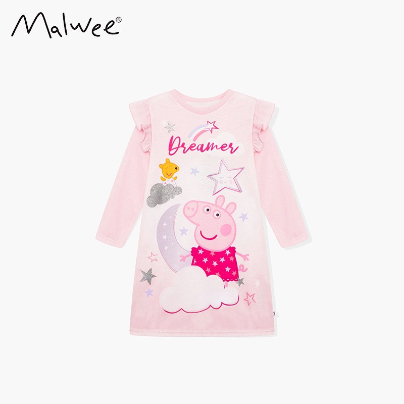 Váy Hồng Cánh Tiên Peppa MW7745 cho Bé Gái 2-7 Tuổi Mẫu Mới 2022 - Jumping Beans Official Store