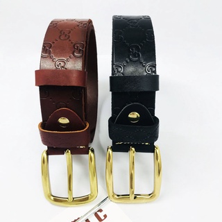 Thắt lưng nam da bò thật nguyên tấm họa tiết cao cấp, bản 4cm mẫu họa tiết GC01