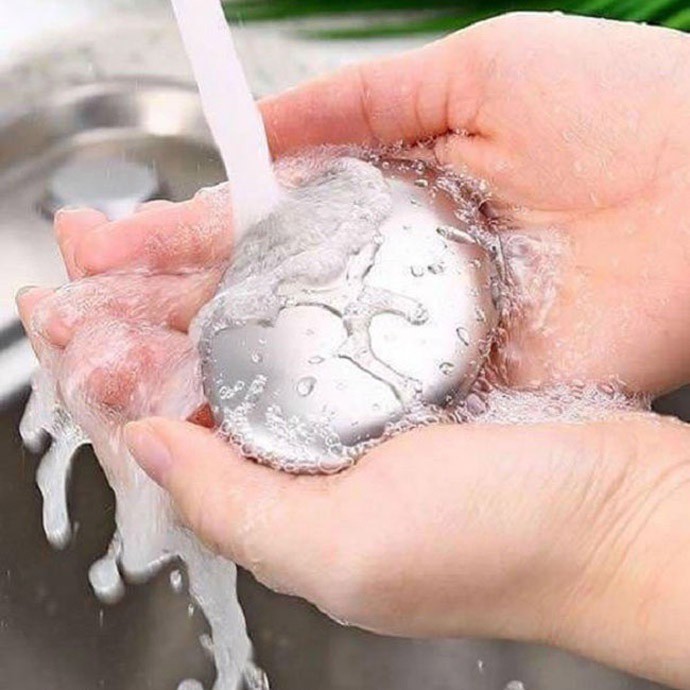 XÀ PHÒNG VIÊN INOX KHỬ MÙI TANH sau khi làm thịt cá thông dụng cho nhà bếp của bạn – 087