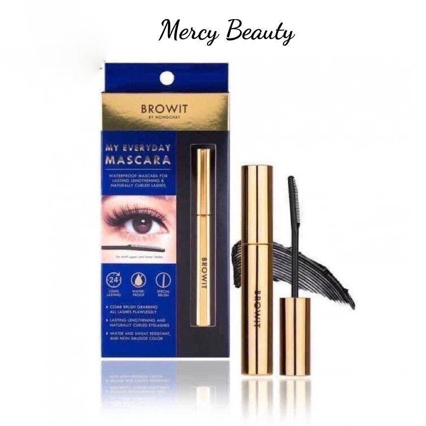 Mascara Browit NongChat Thái Làm Dày Dài Mi Chuyên Dụng Cho Makeup