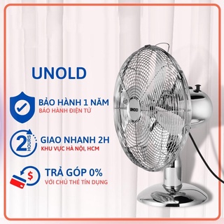 Quạt để bàn Unold 86830 cánh thép, khung inox - Bảo hành 1 năm.