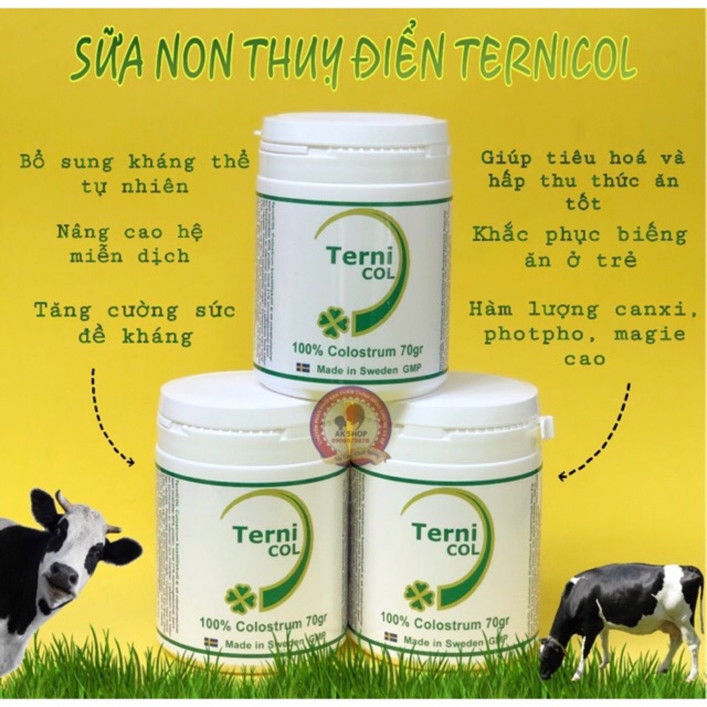 Sữa non Thuỵ Điển Ternicol 70g
