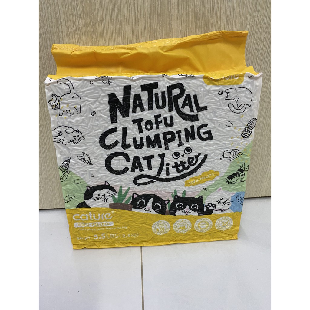 Cát hữu cơ đậu phụ/cát đậu nành Cature 6lit-2kg4- Nature Tofu cat litter