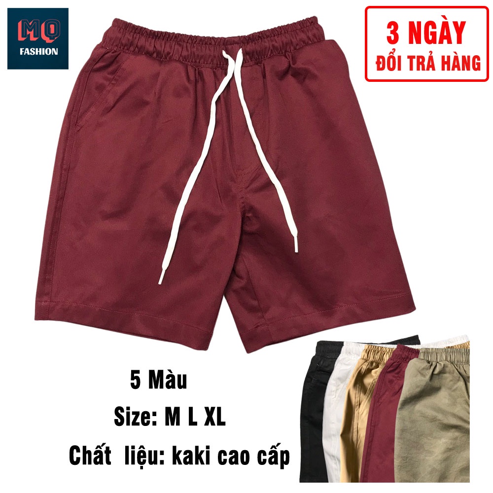 Quần Short Nam Lửng Vải Kaki Lưng Co Giãn Mặc Nhà, Đi Chơi, Thể Thao Nhiều Màu Siêu Chất - MQ Fashion | BigBuy360 - bigbuy360.vn