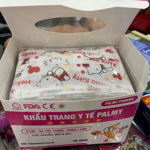 Khẩu trang y tế PALMY trẻ em cao cấp hộp 50 chiếc