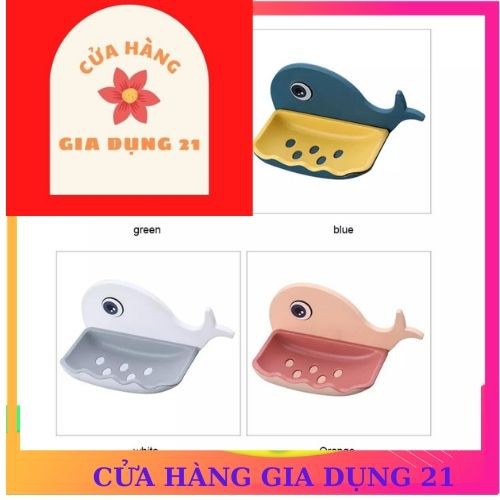 Đĩa Đựng Xà Phòng Hình Cá Voi Đục Lỗ